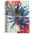 2016 hot fancy flower custom printed spiral notebook wire notebook